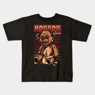 Horror Series: Psycho Teddy Kids T-Shirt